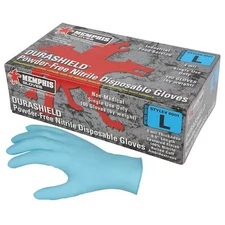 Mcr Safety 6001L Durashield 6001, Disposable Gloves, 4 Mil Palm, Nitrile,