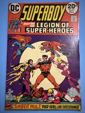 Superboy 197 DC Comics September 1973 Legion of Super-Heroes Mid Grade