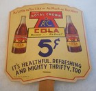 #2, NICE RARE 1945 Royal Crown Cola Hand Ad Fan $50,000 CONTEST Fayetteville NC — photo 2