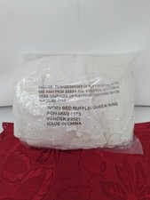 Elastic Eyelet Bed Skirts with Dust Ruffle Easy On/Off Adjustable for Queen/King