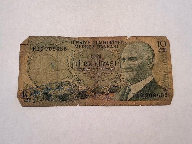 Turkey 10 Lira 1966 / Türkiye Cumhuriyet Merkez Bankası 10 Türk Lirası H19208685