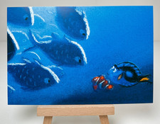 Disney Pixar: ¡Tarjeta postal de arte conceptual rara de Finding Nemo! 3,75 x 5,5"