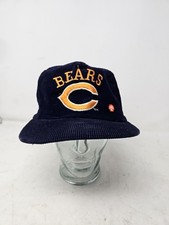 Vintage Chicago Bears Corduroy SnapBack Hat Cap Logo Original Shell NFL