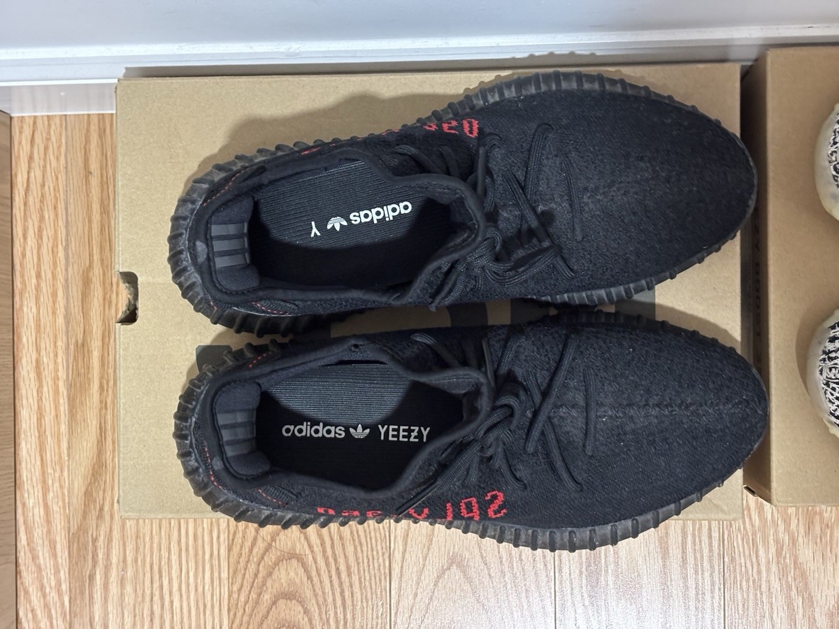 adidas gazelle silver green womens Yeezy Bred 350 V2s Size 7.5 – My Cuzin Vintage main image 1