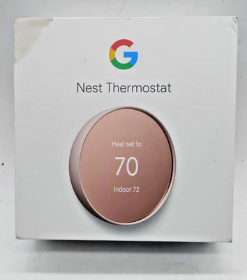 Google Nest Smart Thermostat GA02082-US Sand Programmable WiFi HVAC Control
