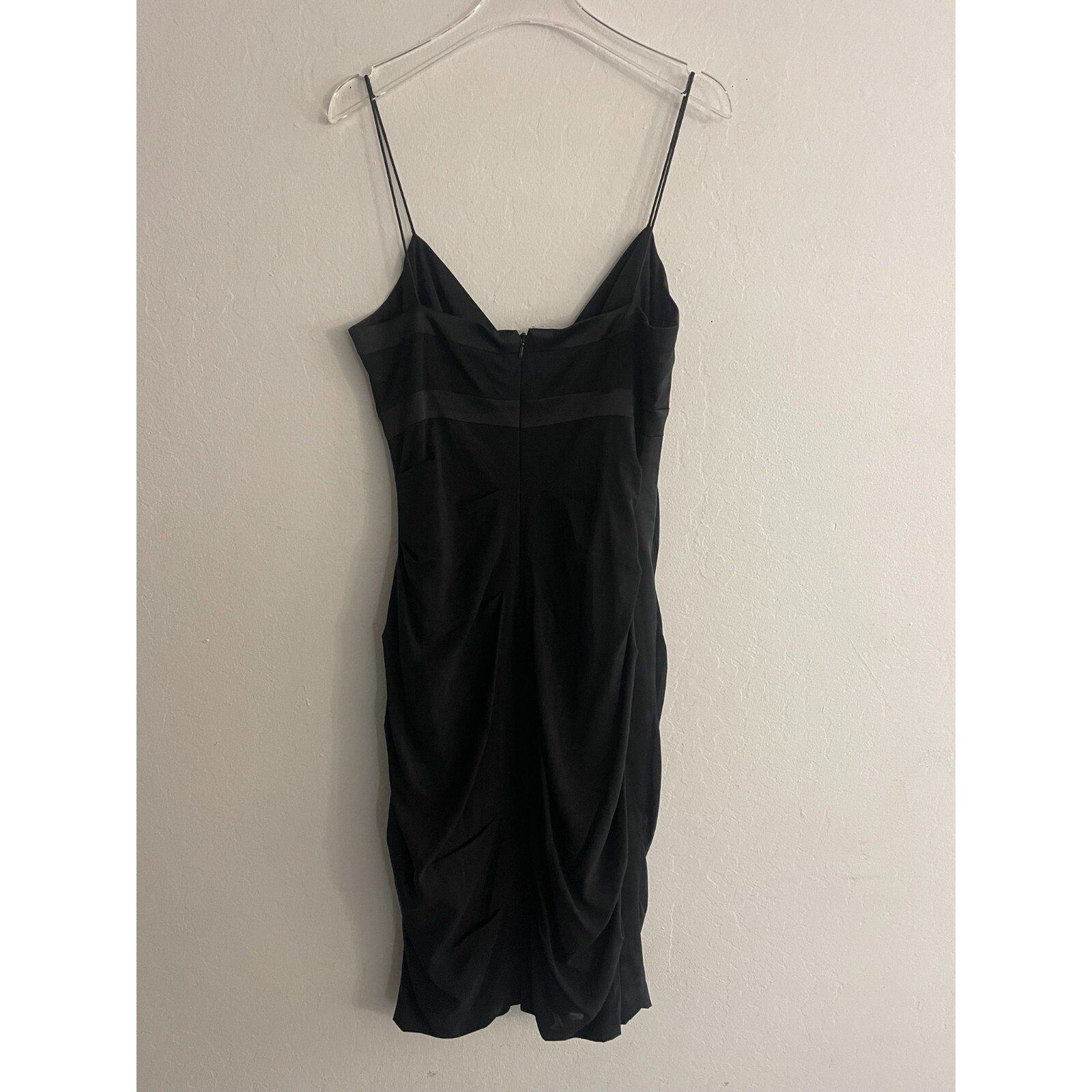 Nicole Miller Collection 2 Dress Y2K Silk Empire Waist Babydoll Goth Cocktail