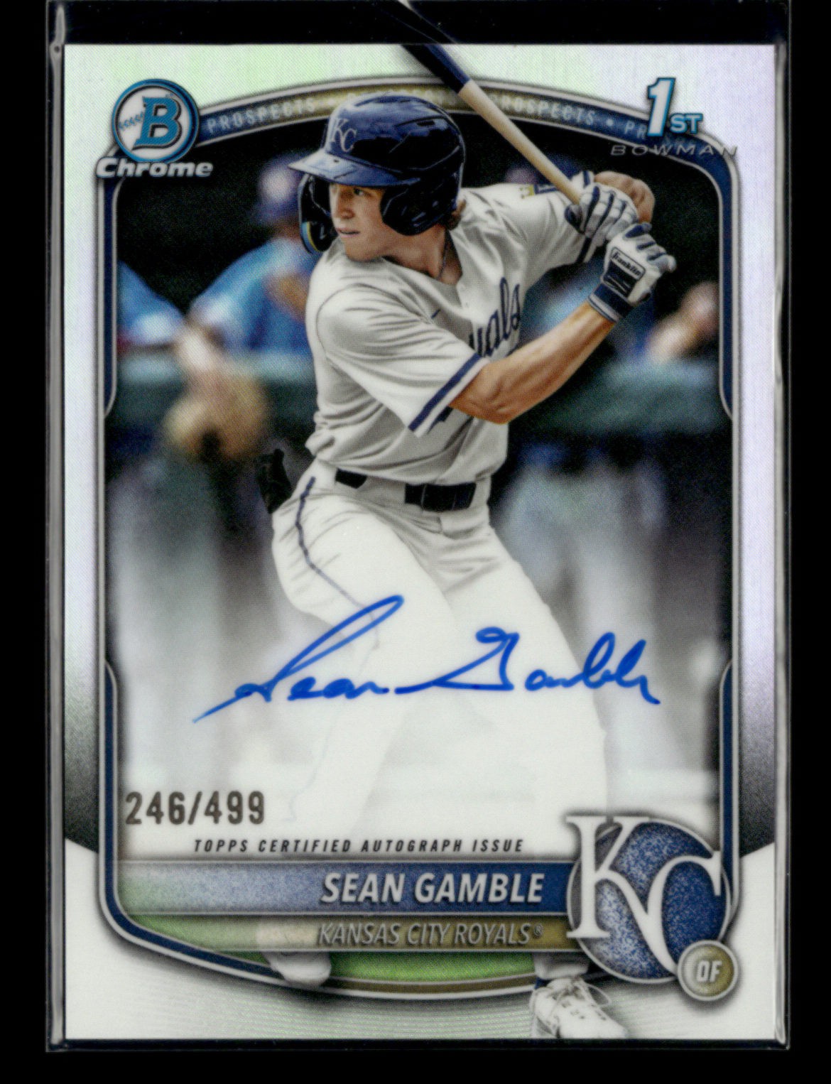 Sean Gamble 2025 Bowman Draft 1st Chrome Prospect Auto Refractor 246/499 [zjA99