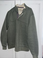 Orvis Outdoor Quart-Snap 1/4-Snap Sweatshirt Olive Green Men  s Large