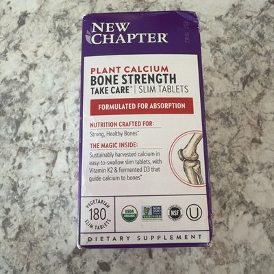 NEW CHAPTER PLANT CALCIUM BONE STRENGTH HEALTHY BONES 120 SLIM TABLETS 06/2026