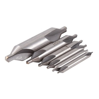 6 STueCKE HSS Kombinierte Center Bohrer Bit Set  60 Grad  5/3 /4811