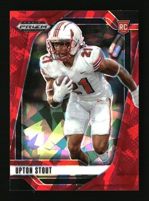 2025 Panini Prizm Draft Picks #149 Upton Stout Prizms Red Ice