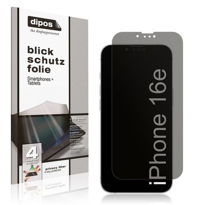 Blickschutzfolie für Apple iPhone 16e matt Schutzfolie Folie Display Schutz