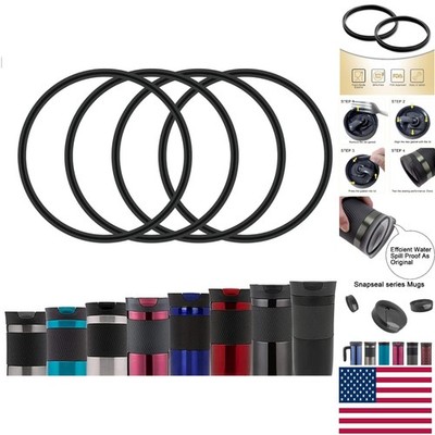 4 Reusable Silicone Gaskets for Contigo Byron Mugs - No Odor, Dishwasher Safe
