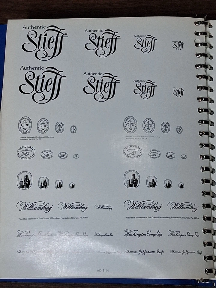 Catálogo de peltre Stieff y hojas de referencia comercial cubiertos Holloware años 60 70 Foto 4 de 4