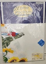 Home Directions Blue Table Linen 100 Cotton Sunflowers 52" x 70"