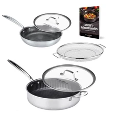 Copper Chef Titan 5-Piece Pan Stainless Steel Set with Super Non-Stick Coating