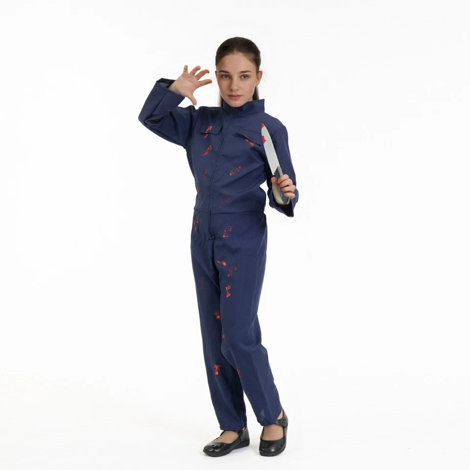 Xcoser Niños Disfraz de Halloween Adulto Michael Myers Juegos con disfraces Halloween Fiesta Conjunto Foto 3 de 4