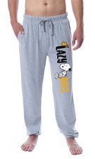 Peanuts Men's Snoopy and Woodstock Lazy Days Sleep Jogger Pajama Pants (Small)