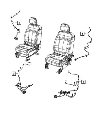 Genuine Mopar Seat Wiring 68096388AA