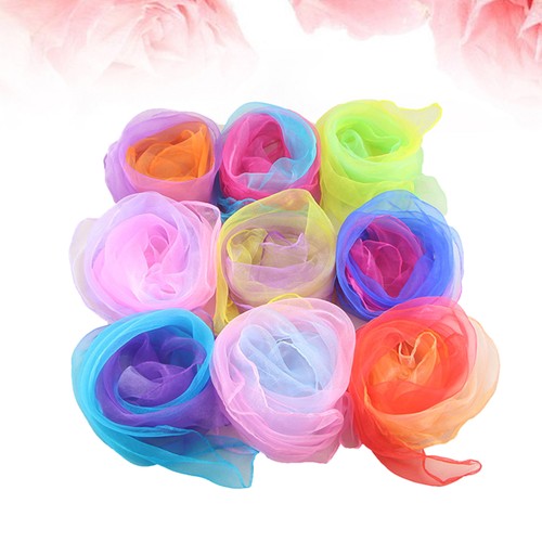 20 Pieces Dance Scarves Juggling Scarves Scarves Scarves (Random Color) - Picture 2 of 12