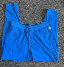 Men  s Royal Blue Cherokee Infinity Blue Jogger Scrub Pants Size Large