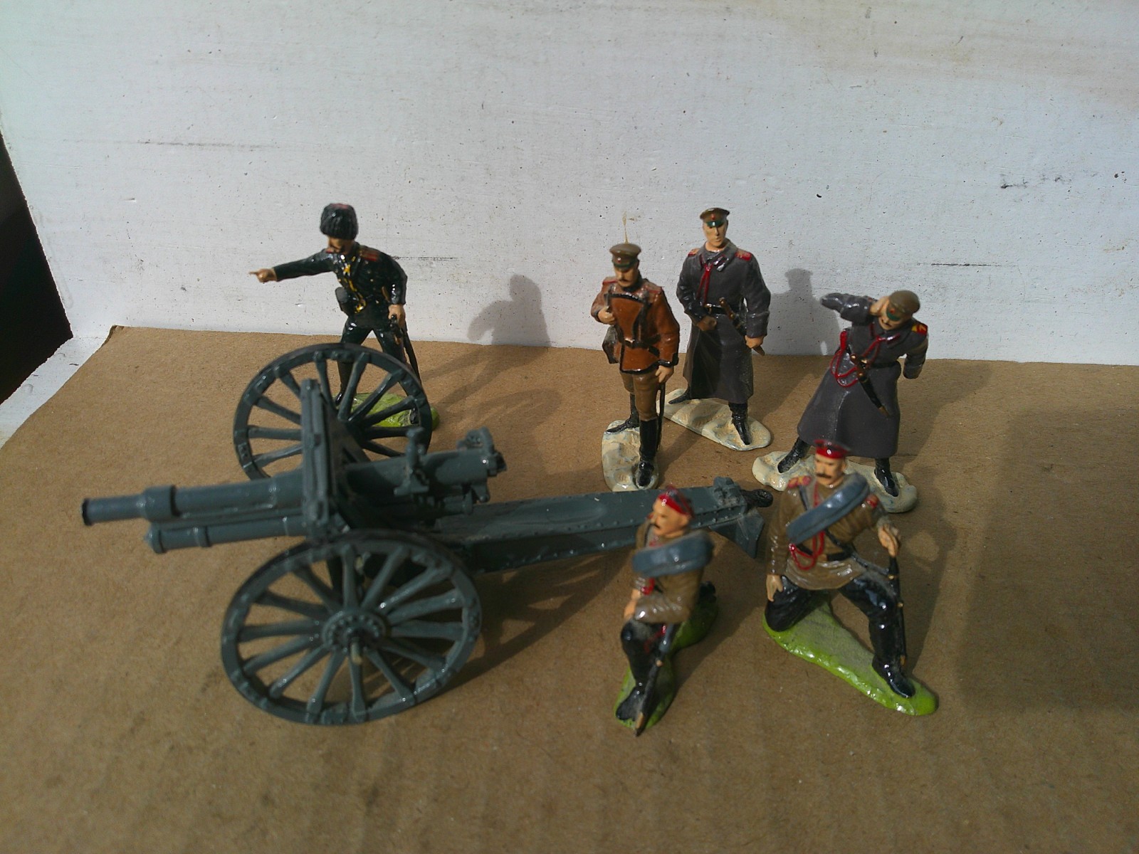 Russian Operating Base St George Cross, Russo-Japanese War 1904, Russian Artillery 54mm lead ...