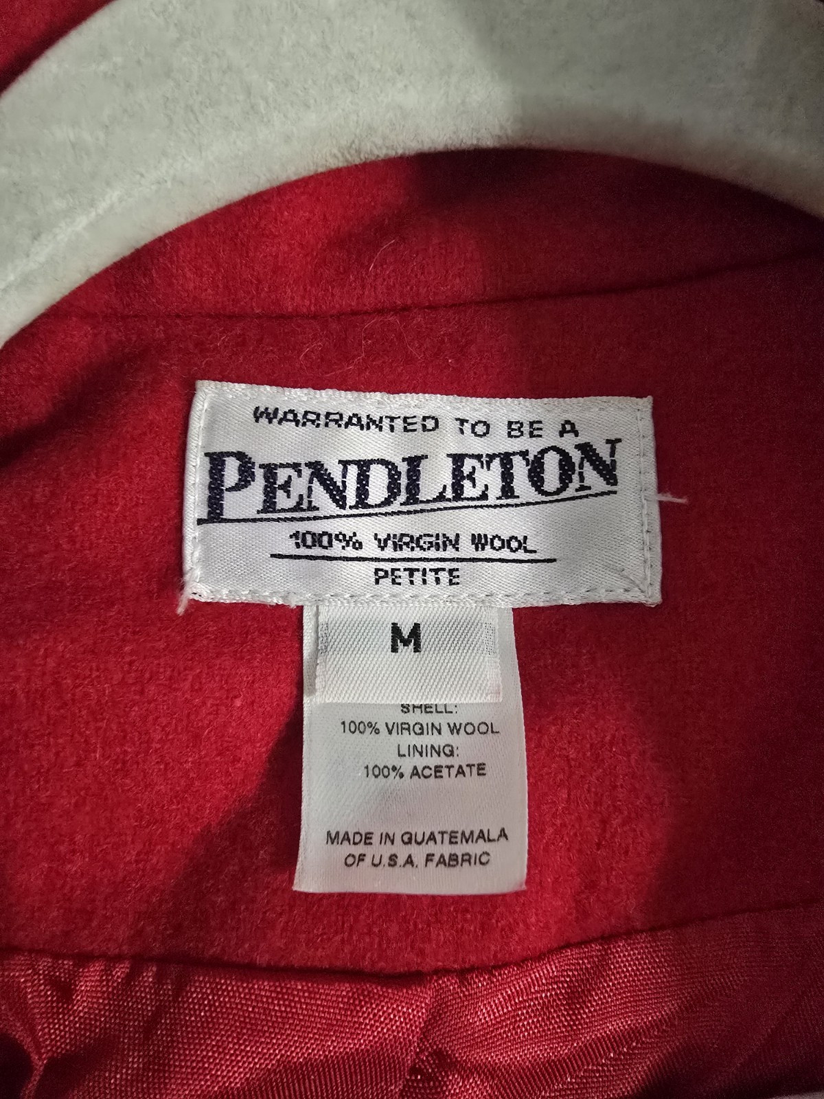 Pendleton Jacket Womens Petite Medium Red Virgin … - image 4