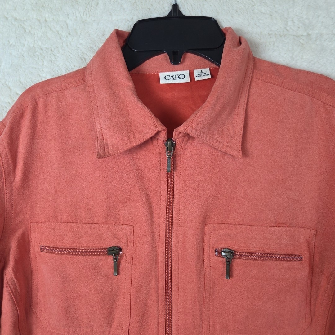 Cato Womens Jacket Basic Long Sleeve Zip Front Li… - image 2