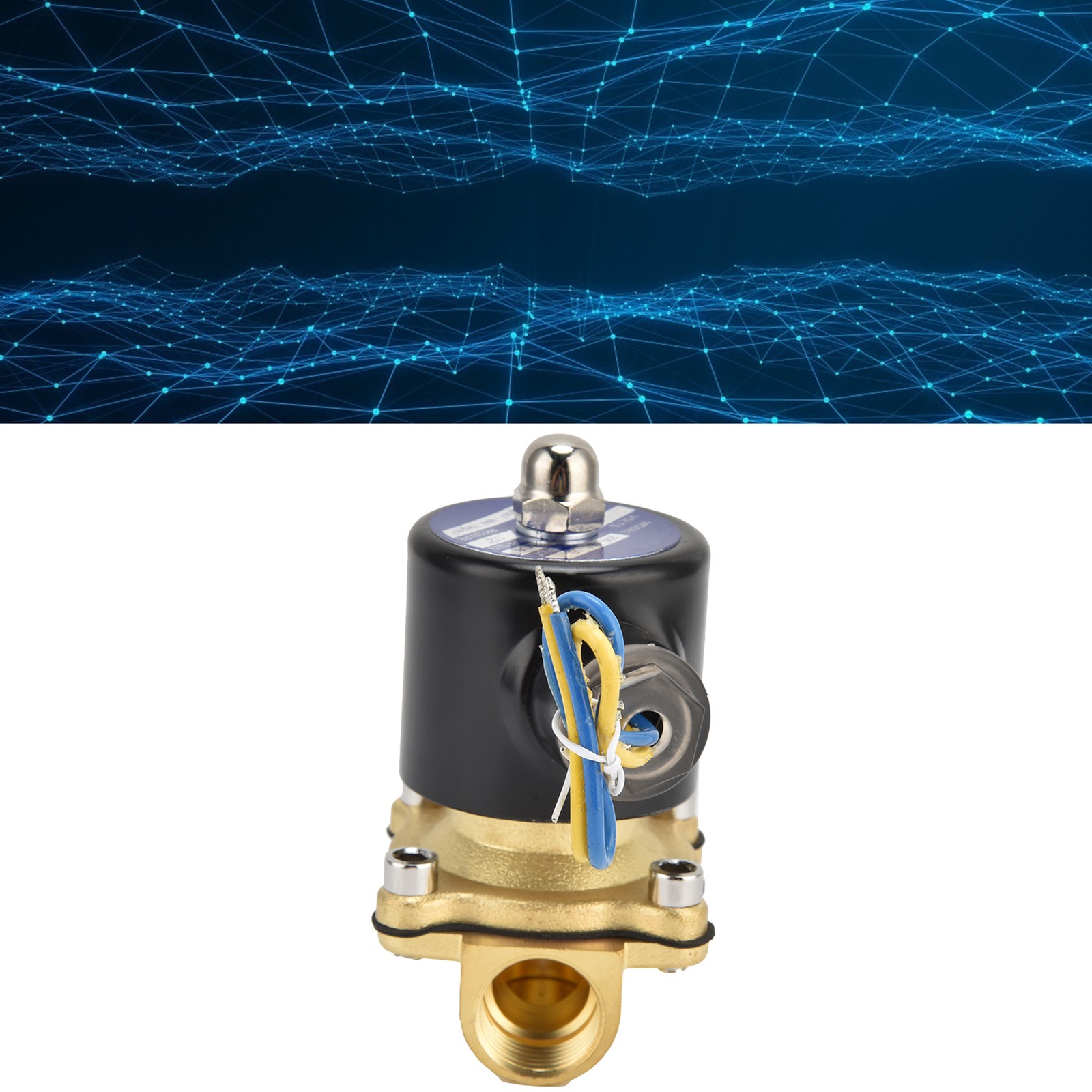 DC12V 2W‑160‑15 G1/2 In Solenoid Valve Brass Normally Closed Electric Soleno BL