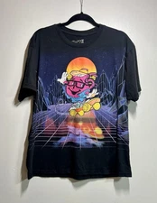 Kool-Aid Man Synthwave Skate Black Graphic T-Shirt Mad Engine 2022 Size L
