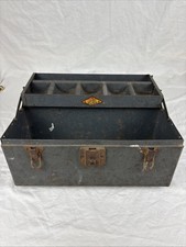 DE COLECCIÓN 1940 S-K CAJA DE APAREJOS DE HERRAMIENTAS DE METAL BANDEJA VOLADIZA SHERMAN KLOVE EXC