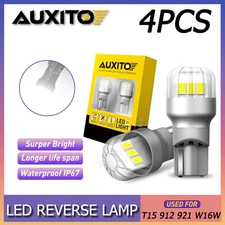 3000LM 6000K White T15 4-LED Backup Reverse Light 912 921 W16W Super Bright 4PCS