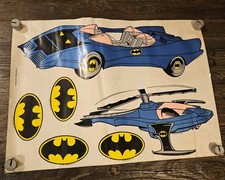 Vintage Original!! ?1989? Rare Find Batman! DC Comics Decal Sheet-Batmobile
