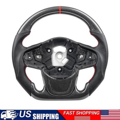 Real Carbon Fiber Steering Wheel For Toyota Supra A90 A91 GR 2019-2026 W/ Trim