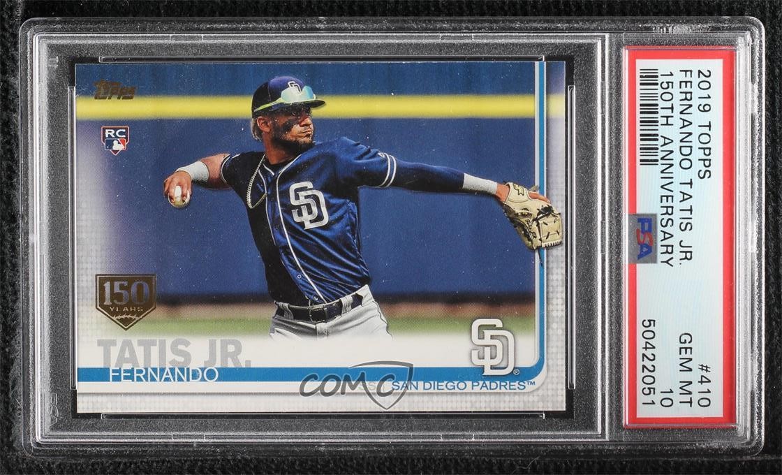 2019 Topps 150th Anniversary Fernando Tatis Jr #410 PSA 10 GEM MT 0q1p