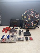 Nintendo 64 N64 Original System Console W/ 2 Controllers, 5 Games, Expansion Pak