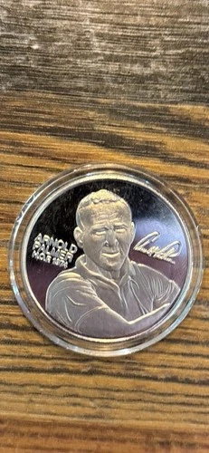 One Troy Ounce .999 Fine Silver Round GOLF HOF ARNOLD PALMER