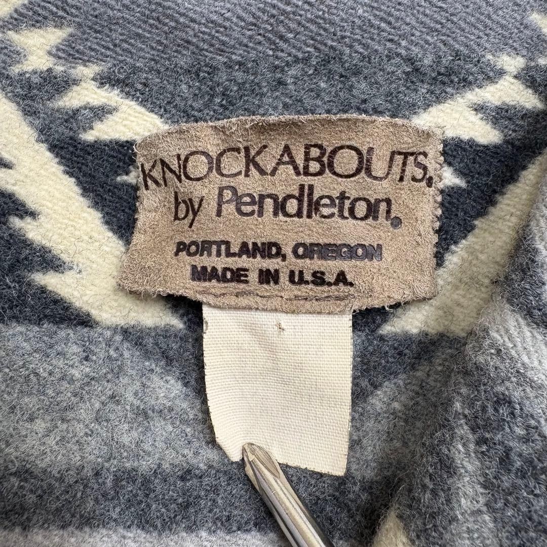 KNOCKABOUTS Pendleton Wool Jacket Gray/Beige Nati… - image 4