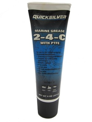 8oz Quicksilver/Mercury 2-4-C Marine Grease/Prop Shaft Lube 92-802859Q1 NEW! 
