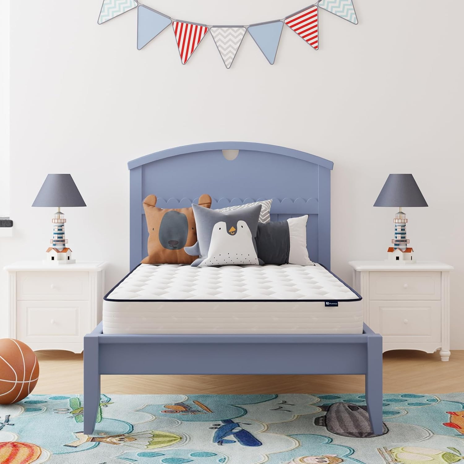 6" Twin Hybrid Mattress - Soft Foam & Spring, CertiPUR-US, B
