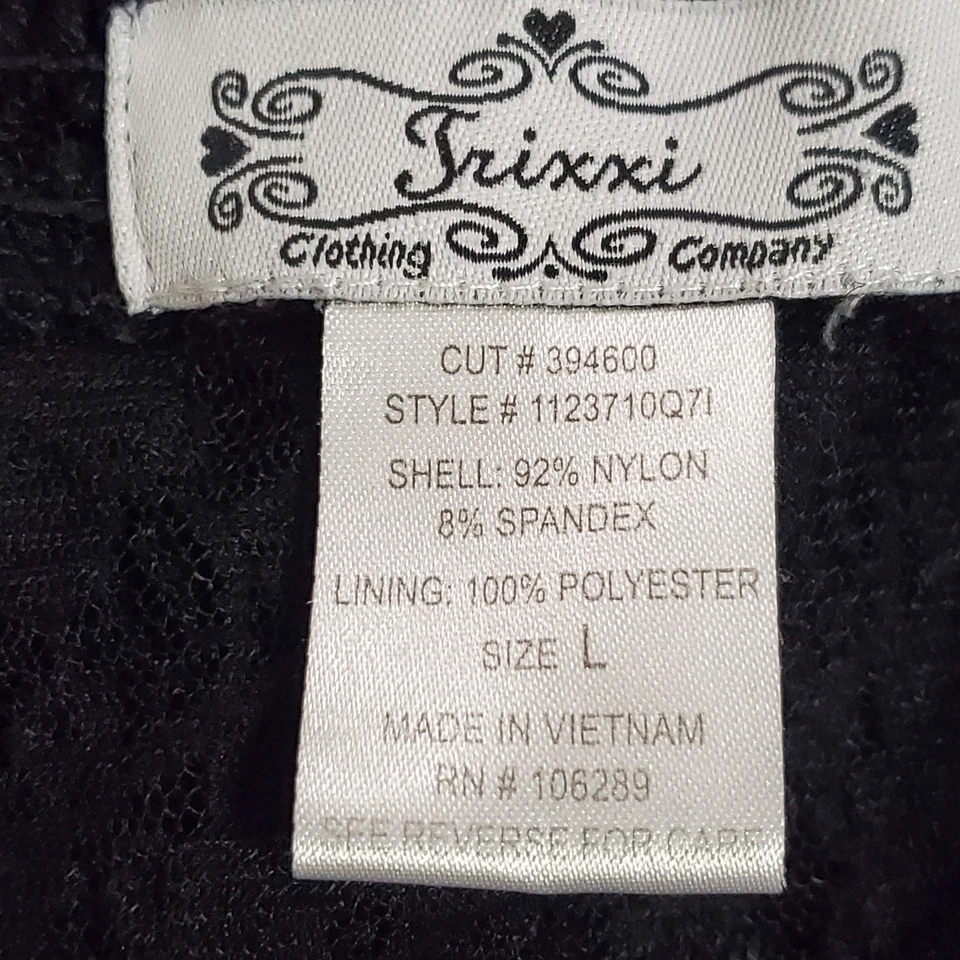 Top Babydoll Trixxi Para Mujer Y2K Encaje Hada Grunge Capricho Talla L Negro Vampiro Foto 4 de 4