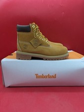 Timberland 12709 Wheat Nubuck Lace Up Boots Youth US Size 2 M