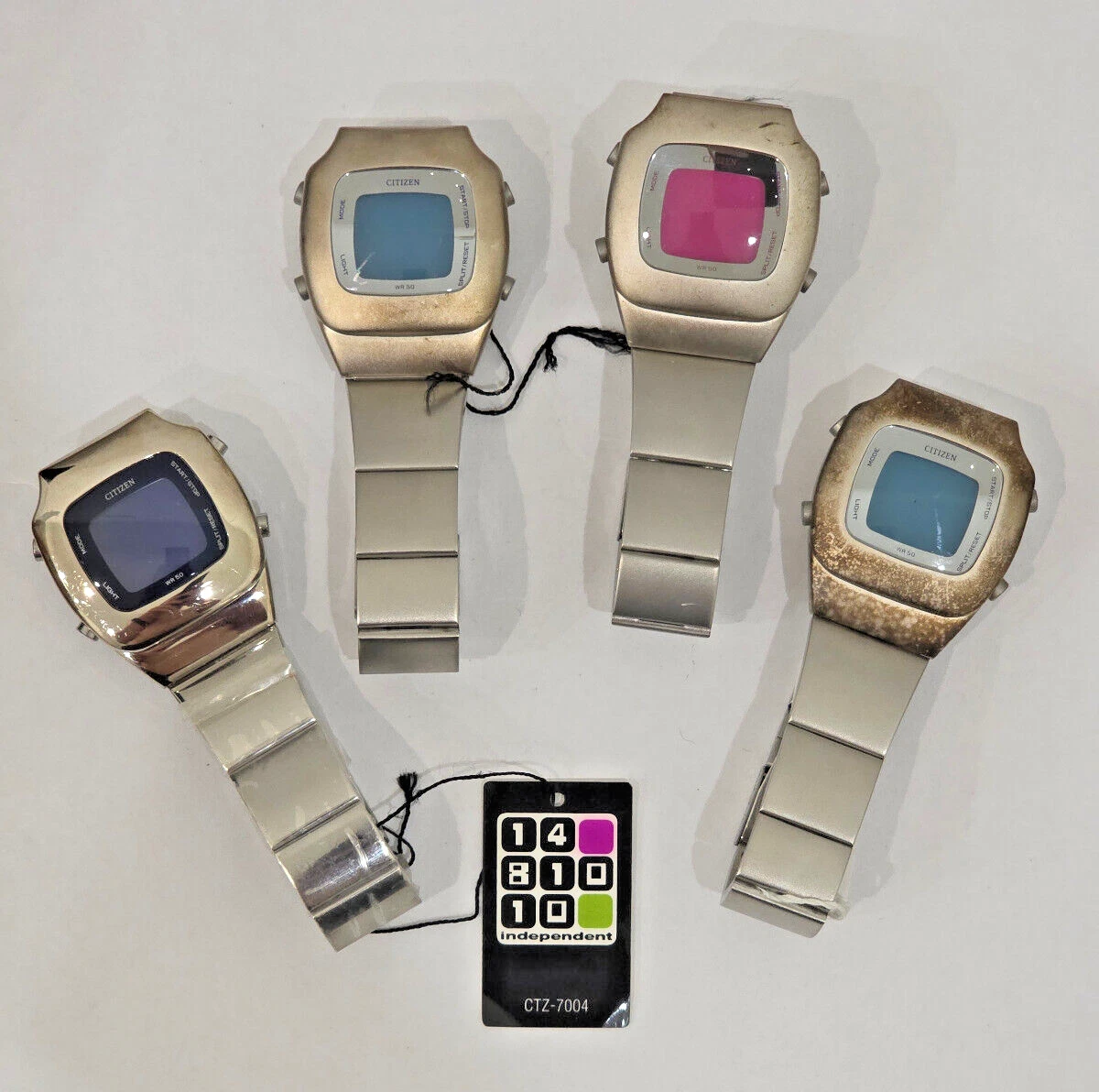 CITIZEN INDEPENDENT Digital Watch CTZ-7004 Retro MC5031 - AS IS - FOR PARTS
