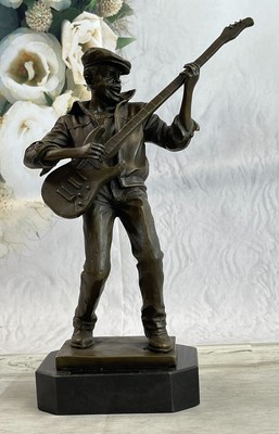 JIMMY Hendrix Spielt Gitarre Musik Andenken Kunst Kollektor Messingskulptur Nr