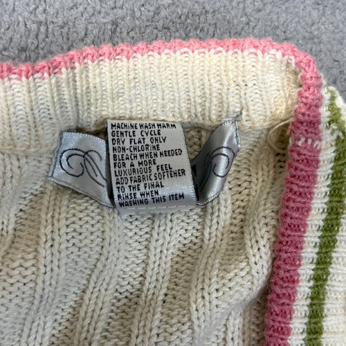De Colección Segue Floral Cárdigan Suéter L Rosa Grunge Coqueta Y2K Tejido Cottagecore - Imagen 9 de 9