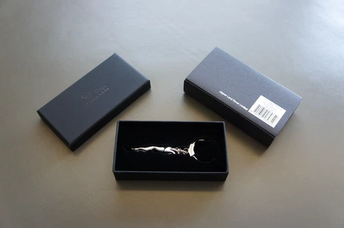 NIB Genuine OEM Jaguar Leaper Silver Stainless Steel Alloy keychain 55JJCLLEAPKS
