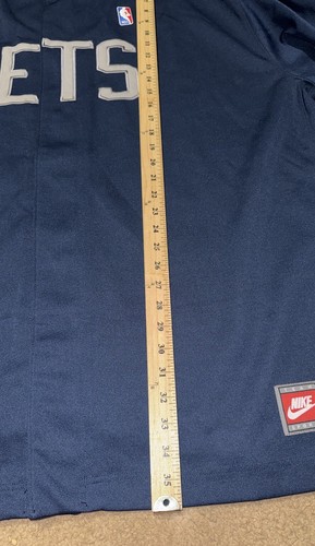 Vintage Nike Team Mens 3XL NBA Jacket New Jersey Nets 80 Warm-Up Button Up Snaps - Picture 8 of 10