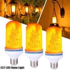 1/3 Pack Flickering Bulb LED Flame Light E27 Bulb Light Bulbs Gas Flames Outdoor