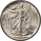 1945-P Walking Liberty Half PCGS MS64 Nice Eye Appeal Strong Strike