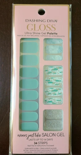 Dashing Diva Gloss Ultra Shine Gel Nail Strips 34 Strips - DESERT QUARTZ GS102